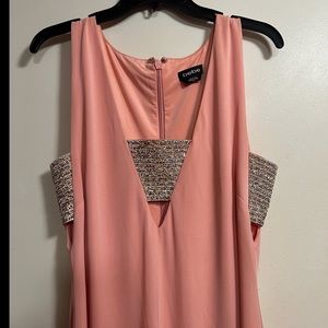 EUC Bebe rhinestone embellished cocktail dress